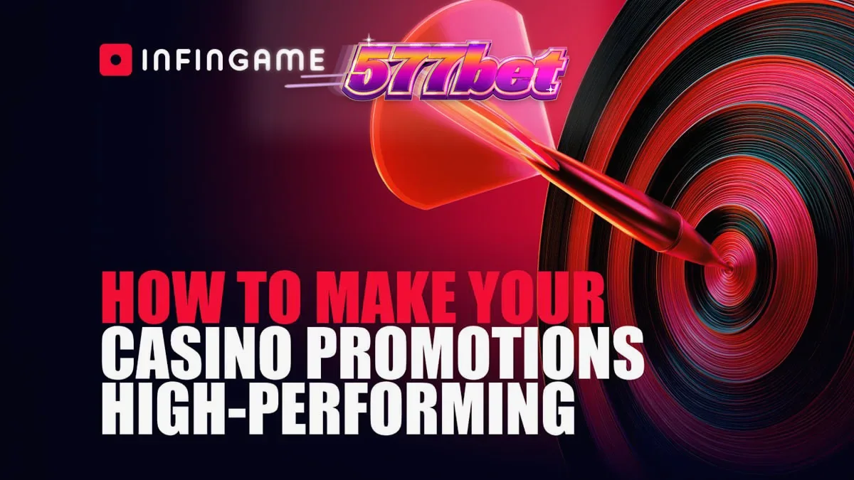 Painel de controle de promoções em um cassino online
